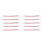 10 Pcs COB Strip Light Connector 2Pin PC Material 10mm Width Double Headed Strip to Strip Extension Connector