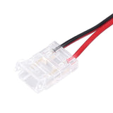 10 Pcs COB Strip Light Connector 2Pin PC Material 10mm Width Double Headed Strip to Strip Extension Connector