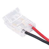 10 Pcs COB Strip Light Connector 2Pin PC Material 10mm Width Double Headed Strip to Strip Extension Connector