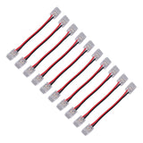 10pcs COB Strip Light Connector Professional Double Head 8mm 2 Pin Light Strip Connectors for Home Office School - Extra Image