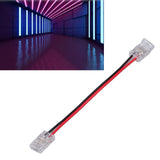 10pcs COB Strip Light Connector Professional Double Head 8mm 2 Pin Light Strip Connectors for Home Office School