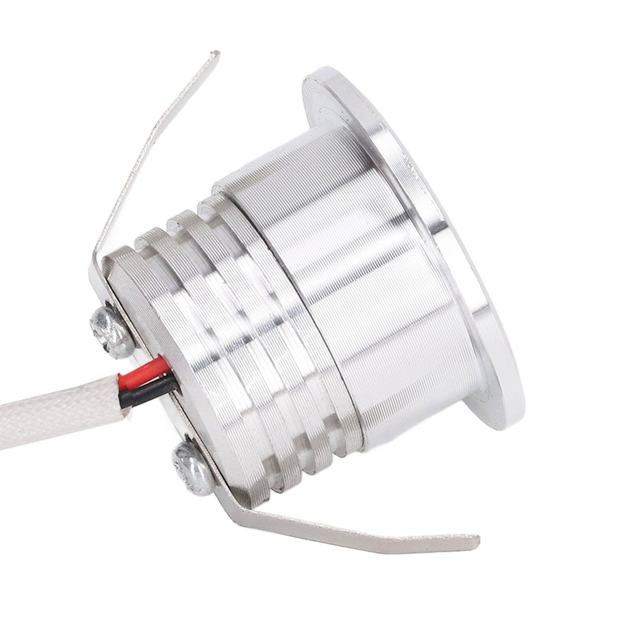 Mini Recessed COB Spotlight Stable Heat Dissipation LED Recessed Ceiling Spotlight 3W Silver Lamp Body AC85‑265V Positive White Light 6000K