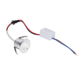 Mini Recessed COB Spotlight Stable Heat Dissipation LED Recessed Ceiling Spotlight 3W Silver Lamp Body AC85‑265V Warm White Light 3000K