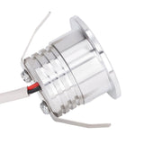 Mini Recessed COB Spotlight Stable Heat Dissipation LED Recessed Ceiling Spotlight 3W Silver Lamp Body AC85‑265V Warm White Light 3000K - Extra Image