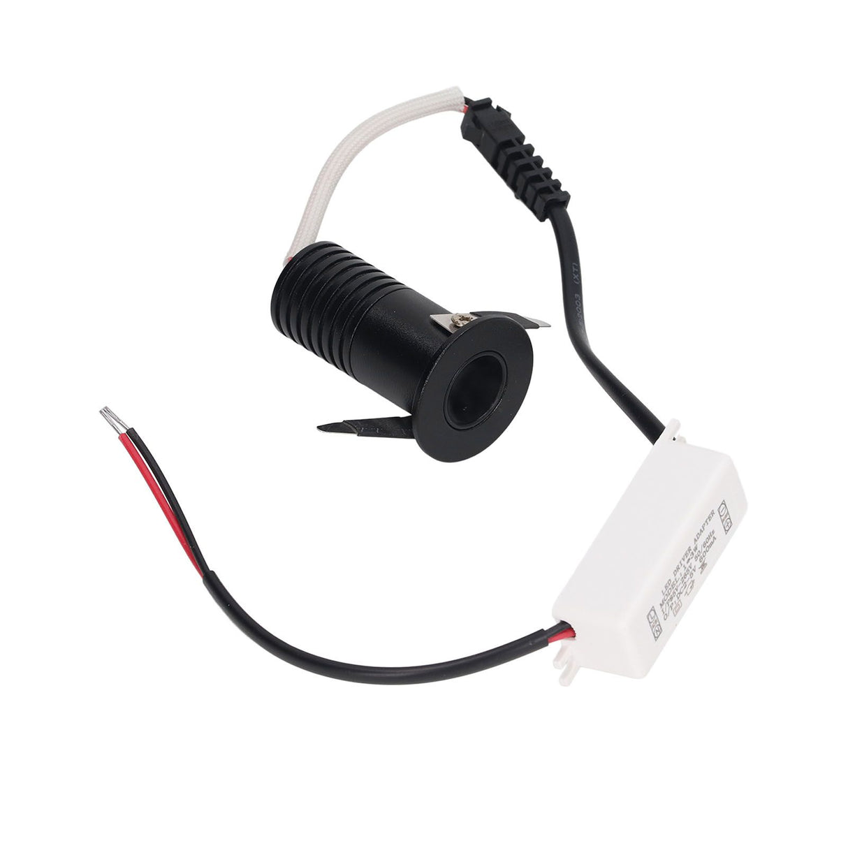 3W LED Recessed Spotlight Mini Under Cabinet Light Downlights with LED Driver for Kitchens Cabinets Ceilings AC85‑265V Warm White 3000K