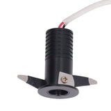 3W LED Recessed Spotlight Mini Under Cabinet Light Downlights with LED Driver for Kitchens Cabinets Ceilings AC85‑265V Warm White 3000K - Rear View