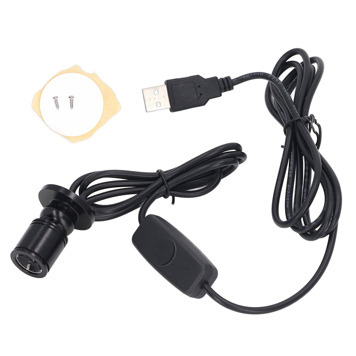 5V Mini Spot Lights Bright USB Dimmable LED Spotlight with 6.6ft Cable for Showcase Jewelry Cabinet Porch Warm White 3000K