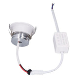LED Recessed Light Mini Adjustable Angle Aluminium Recessed Ceiling Light White 85‑265V Cold White 6000K - Front View