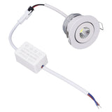 LED Recessed Light Mini Adjustable Angle Aluminium Recessed Ceiling Light White 85‑265V Cold White 6000K - 45-Degree Angle