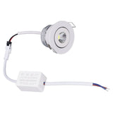 LED Recessed Light Mini Adjustable Angle Aluminium Recessed Ceiling Light White 85‑265V Cold White 6000K - Extra Image