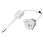 LED Recessed Light Mini Adjustable Angle Aluminium Recessed Ceiling Light White 85‑265V Warm White 3000K