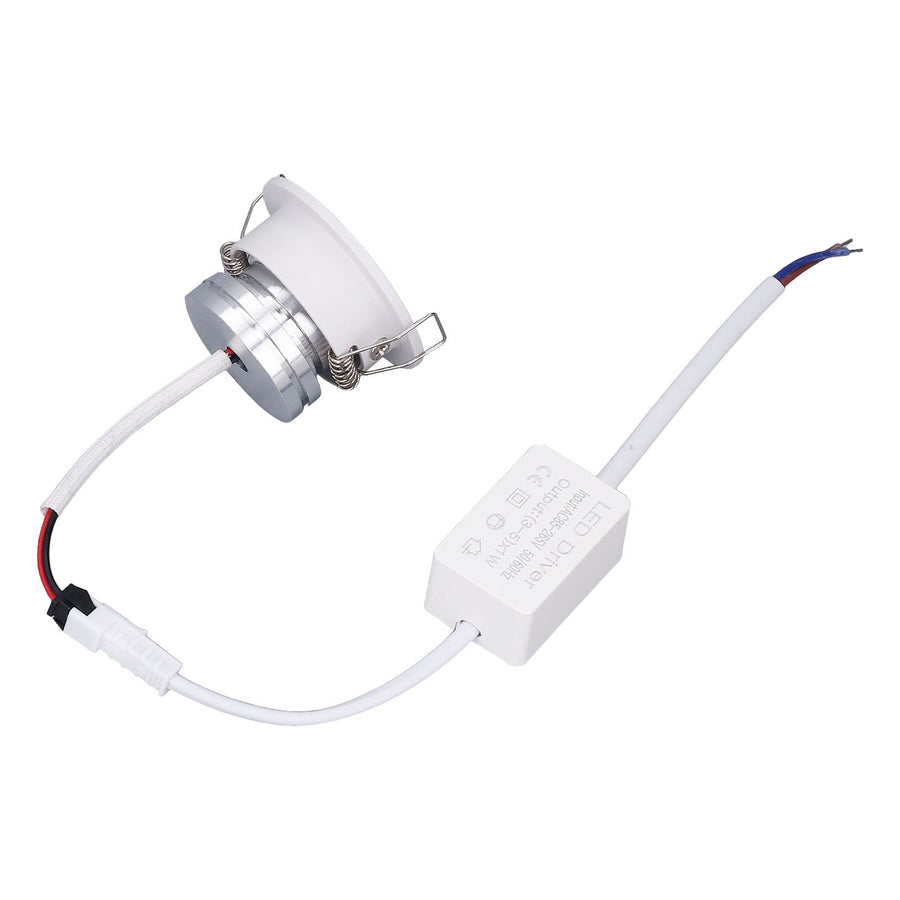 LED Recessed Light Mini Adjustable Angle Aluminium Recessed Ceiling Light White 85‑265V Warm White 3000K, Adjustable