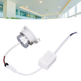 LED Recessed Light Mini Adjustable Angle Aluminium Recessed Ceiling Light White 85‑265V Warm White 3000K