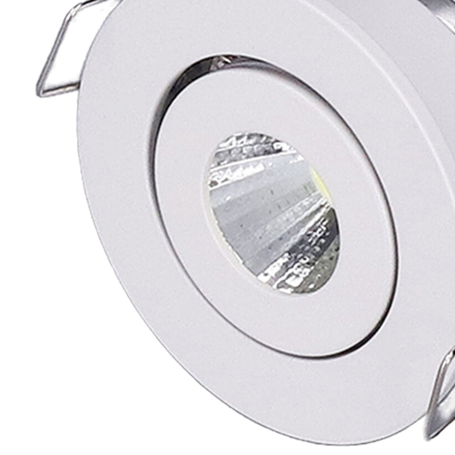 LED Recessed Light Mini Adjustable Angle Aluminium Recessed Ceiling Light White 85‑265V Warm White 3000K, image 14