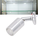 Display Cabinet Spotlight Adjustable Angle Mini LED Showcase Light for Jewelry Cabinets Shelves Silver AC 220V Normal White Light 6000K