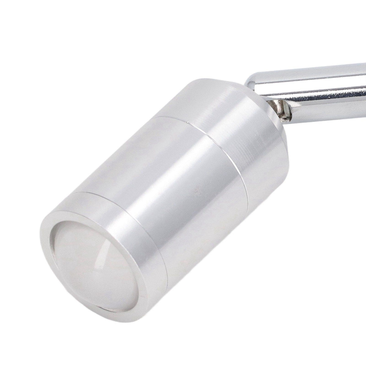 Display Cabinet Spotlight Adjustable Angle Mini LED Showcase Light for Jewelry Cabinets Shelves Silver AC 220V Normal White Light 6000K