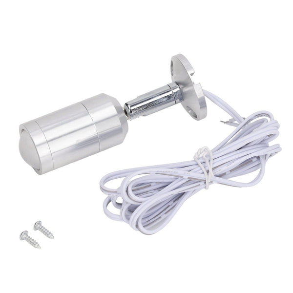 Display Cabinet Spotlight Adjustable Angle Mini LED Showcase Light for Jewelry Cabinets Shelves Silver AC 220V Warm White Light 3000K