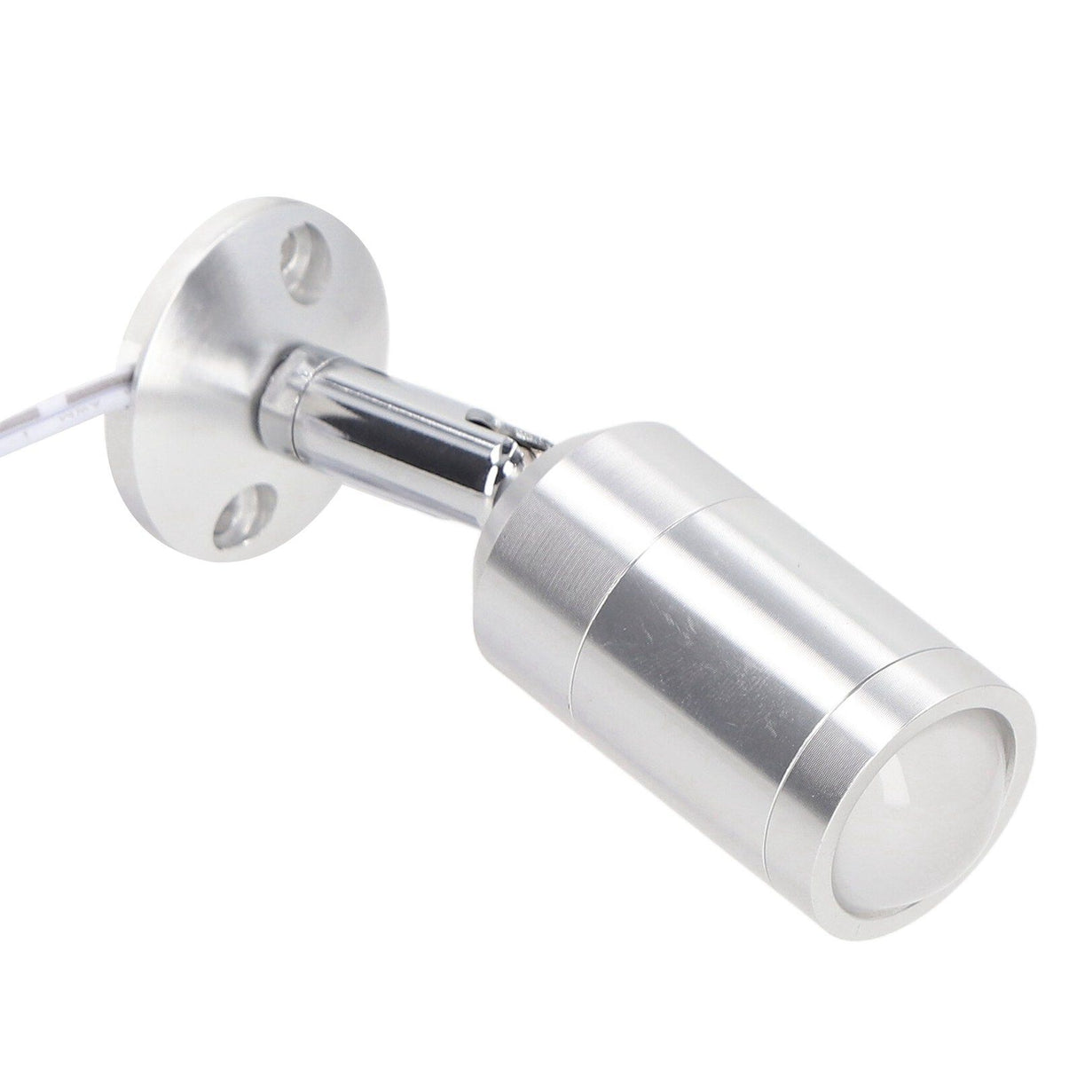 Display Cabinet Spotlight Adjustable Angle Mini LED Showcase Light for Jewelry Cabinets Shelves Silver AC 220V Natural Light 4000K