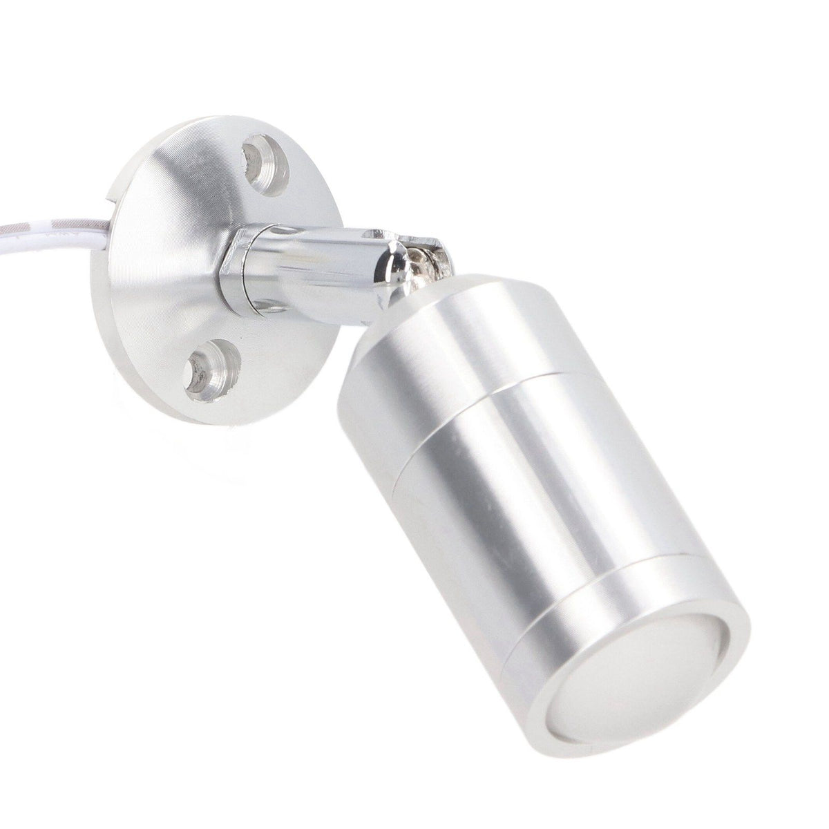 Display Cabinet Spotlight Adjustable Angle Mini LED Showcase Light for Jewelry Cabinets Shelves Silver AC 220V Natural Light 4000K