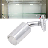 Display Cabinet Spotlight Adjustable Angle Mini LED Showcase Light for Jewelry Cabinets Shelves Silver AC 220V Natural Light 4000K