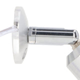 Display Cabinet Spotlight Adjustable Angle Mini LED Showcase Light for Jewelry Cabinets Shelves Silver AC 220V Natural Light 4000K