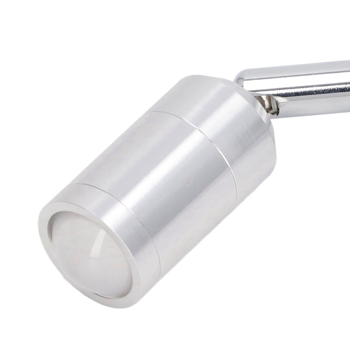 Display Cabinet Spotlight Adjustable Angle Mini LED Showcase Light for Jewelry Cabinets Shelves Silver AC 220V Natural Light 4000K