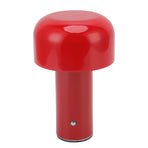 LED Desk Lamp Mushroom Design USB Charging 3 Color Temperature Touch Table Light for Restaurant Study Red