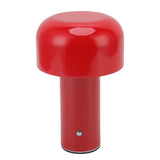 LED Desk Lamp Mushroom Design USB Charging 3 Color Temperature Touch Table Light for Restaurant Study Red - 45-Degree Angle