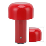 LED Desk Lamp Mushroom Design USB Charging 3 Color Temperature Touch Table Light for Restaurant Study Red