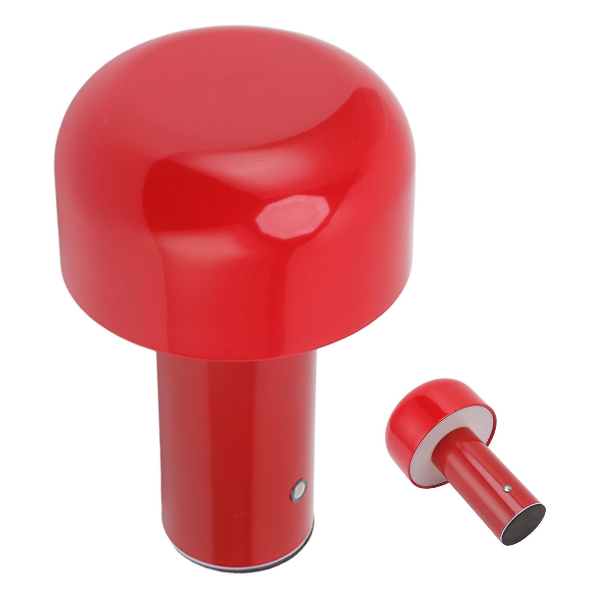 LED Desk Lamp Mushroom Design USB Charging 3 Color Temperature Touch Table Light for Restaurant Study Red