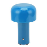 LED Desk Lamp Mushroom Design USB Charging 3 Color Temperature Touch Table Light for Restaurant Study Blue