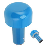 LED Desk Lamp Mushroom Design USB Charging 3 Color Temperature Touch Table Light for Restaurant Study Blue - Extra Image