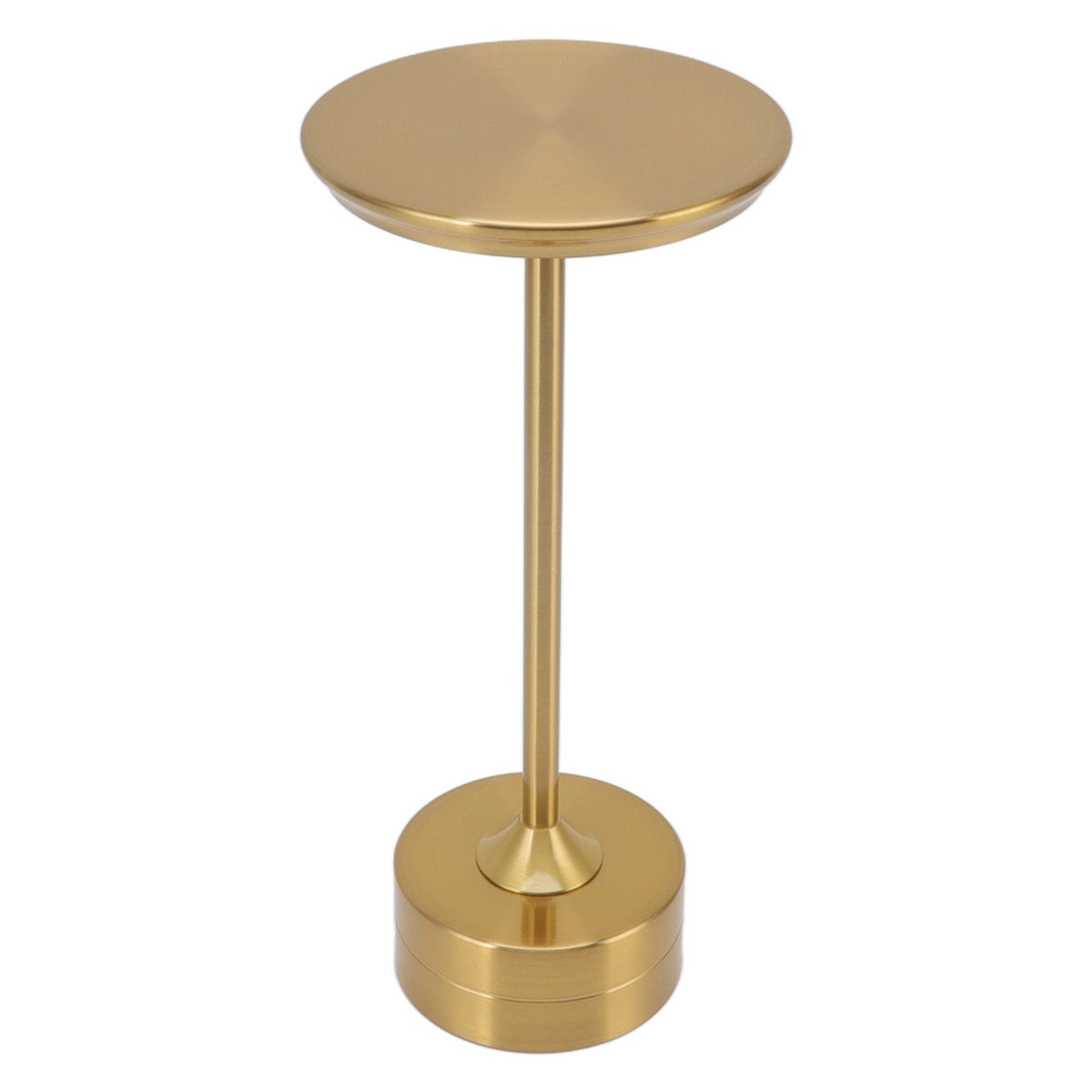 Cordless Table Lamp Rechargeable 2000mAh 3 Levels Brightness Portable USB C LED Metal Bedside Lamp Gold