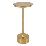 Cordless Table Lamp Rechargeable 2000mAh 3 Levels Brightness Portable USB C LED Metal Bedside Lamp Gold - Top-Down View