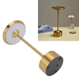 Cordless Table Lamp Rechargeable 2000mAh 3 Levels Brightness Portable USB C LED Metal Bedside Lamp Gold - Extra Image