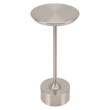 Cordless Table Lamp Rechargeable 2000mAh 3 Levels Brightness Portable USB C LED Metal Bedside Lamp Silver