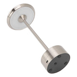 Cordless Table Lamp Rechargeable 2000mAh 3 Levels Brightness Portable USB C LED Metal Bedside Lamp Silver - Low Angle