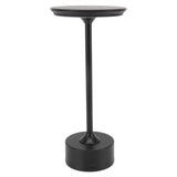 Cordless Table Lamp Rechargeable 2000mAh 3 Levels Brightness Portable USB C LED Metal Bedside Lamp Black - 45-Degree Angle