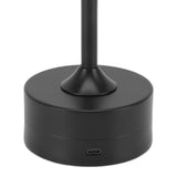 Cordless Table Lamp Rechargeable 2000mAh 3 Levels Brightness Portable USB C LED Metal Bedside Lamp Black - Extra Image