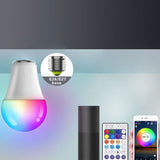 Smart WiFi LED Light Bulbs Voice Control LED Color Changing Light 2700K‑6500K Warm Light Dimmable E27 Bulb 9W 100‑130V