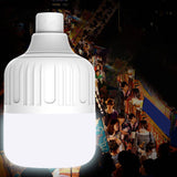 80W 80mm LED Emergency Light Bulb USB Rechargeable Bulb for Outdoor Night Market Stalls Home Power Failure