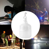 80W 80mm LED Emergency Light Bulb USB Rechargeable Bulb for Outdoor Night Market Stalls Home Power Failure - Extra Image