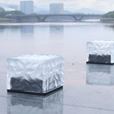 Solar Ground Light Ice Brick Shape Automatic Light Control Switch Waterproof Outdoor Landscape Lamp with Battery Warm White - Extra Image
