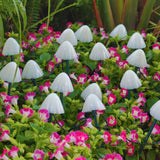 Mini Mushroom Solar Lights 8 Modes LED Waterproof String Pathway Outdoor Decoration for Garden Backyard Lawn Party 5meter 20 Beads Warm White