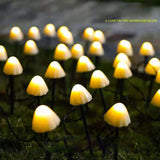 Mini Mushroom Solar Lights 8 Modes LED Waterproof String Pathway Outdoor Decoration for Garden Backyard Lawn Party 5meter 20 Beads Warm White - Extra Image