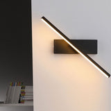 Bedroom Rotating Wall Lamp Iron Shell High Temperature Baking Surface Anti Corrosion Bedside Lamp for Home Warm Light Black - Rear View