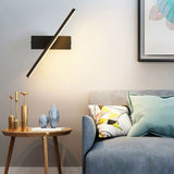 Bedroom Rotating Wall Lamp Iron Shell High Temperature Baking Surface Anti Corrosion Bedside Lamp for Home Warm Light Black