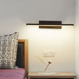 Bedroom Rotating Wall Lamp Iron Shell High Temperature Baking Surface Anti Corrosion Bedside Lamp for Home Warm Light Black