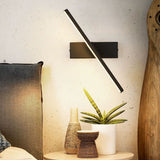 Bedroom Rotating Wall Lamp Iron Shell High Temperature Baking Surface Anti Corrosion Bedside Lamp for Home Warm Light Black