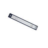 LED Closet Light Ultra Thin Intelligent Rechargeable Wireless LED Motion Sensor Light for Cabinet 20cm / 7.9in Black